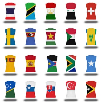 compilation of nationals flag shirt icon on white background part 9 \ 10