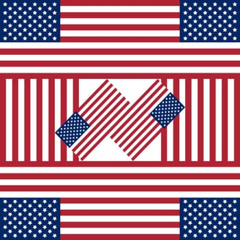 Patriotic USA background in style of american flag