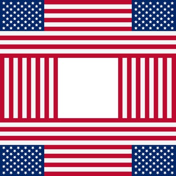 Patriotic USA background in style of american flag