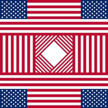 Patriotic USA background in style of american flag