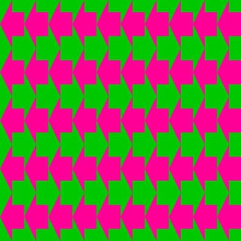 Arrows seamless geometric pattern in green and pink colors