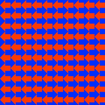 Arrows seamless geometric pattern in blue and red colors