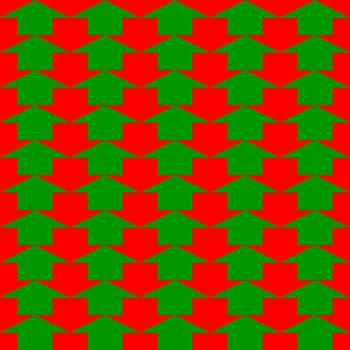 Arrows seamless geometric pattern in green and red colors