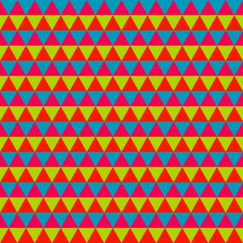 Abstract colorful geometric seamless pattern of triangles