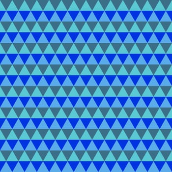 Abstract blue and gray geometric seamless pattern of triangles