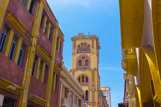 View of historic university in Cartagena, Colombia