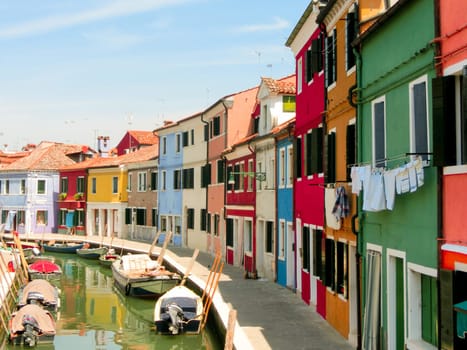 Burano, an island in the Venetian Lagoon, Italy