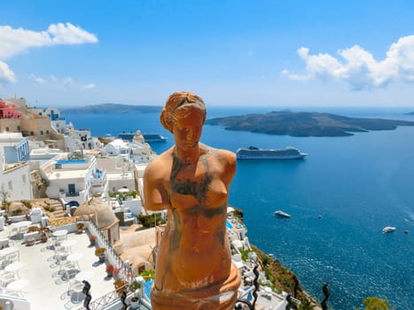 Santorini, Greece - Statue of Aphrodite in Santorini, Greece