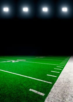 American stadium lights background