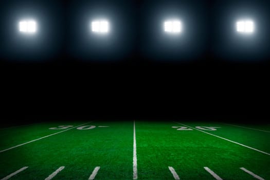 American stadium lights background