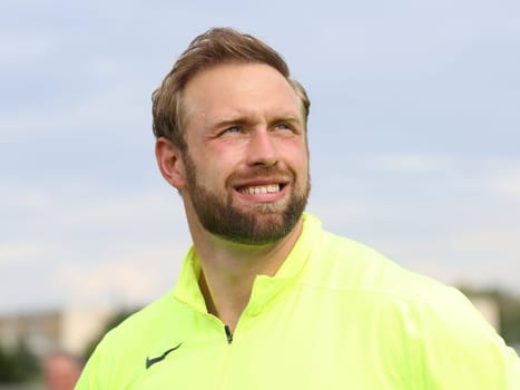 German discus thrower Robert Harting (SCC Berlin) at the Schönebecker SoleCup 2016 in Schönebeck/Elbe