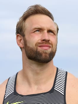 German discus thrower Robert Harting (SCC Berlin) at the Schönebecker SoleCup 2016 in Schönebeck/Elbe
