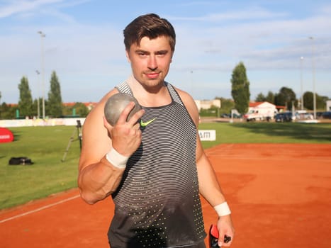 German shot putter David Storl (SC DHfK Leipzig at the Schönebecker SoleCup 2016 in Schönebeck/Elbe