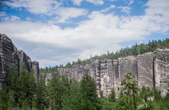 rock town,the national park of adrspach-teplice in the czech republic