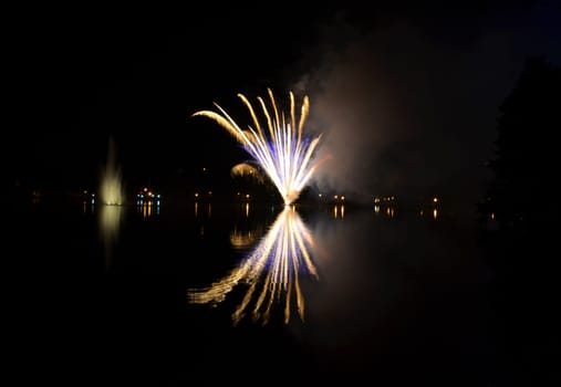 Fireworks at the lake