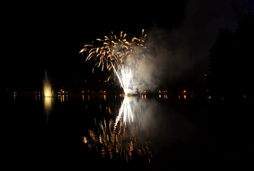 Fireworks at the lake