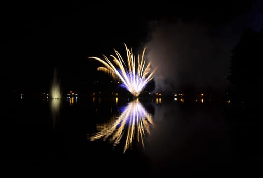 Fireworks at the lake