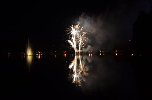 Fireworks at the lake