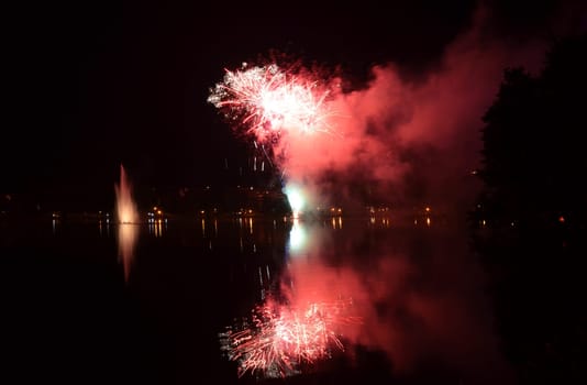 Fireworks at the lake