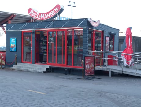 Polsemannen hot dog stand in Gothenburg Sweden