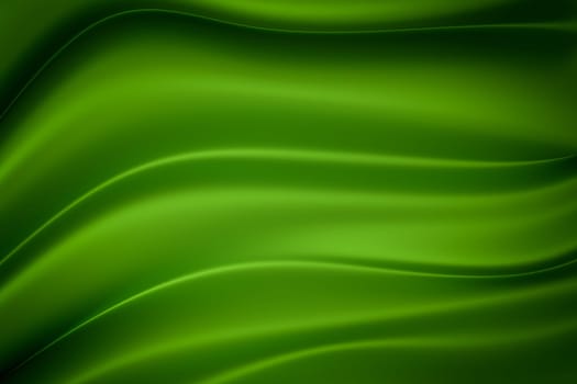 Green silk texture with space for text or image, 3d rendering