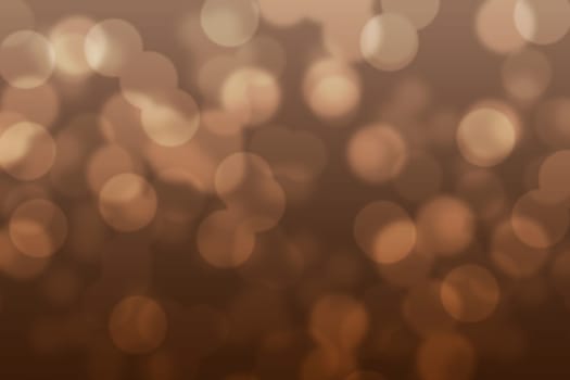 Abstract circular chocolate brown light bokeh background