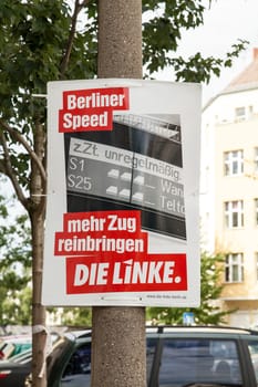"Berliner Speed"" Die Linke Wahlwerbung Berlin 2016"