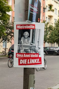 Mietrebellin,Grandma Anni stays,Die Linke Wahlwerbung 2016 in Berlin