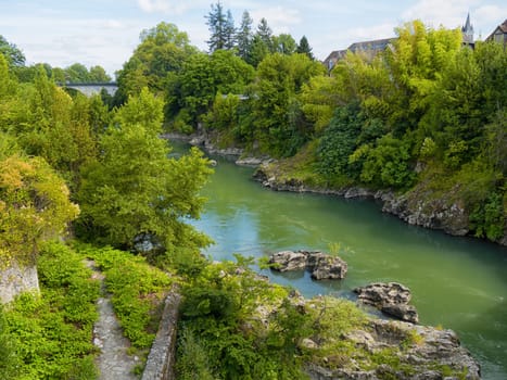 river of Pau in the french pyrenees
