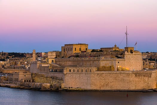 Fort Saint Angelo early in the morning