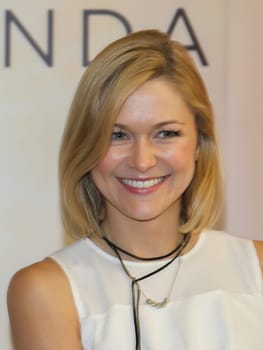 Singer Linda Hesse on her promo tour for her new CD "Sonnenkind"" in Magdeburg"