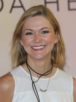 Singer Linda Hesse on her promo tour for her new CD "Sonnenkind"" in Magdeburg"