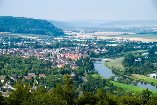 Hoexter is a small medium-sized town with about 30,000 inhabitants in North Rhine-Westphalia and district seat of the district of Hoexter,which belongs to the administrative district of Detmold. The city is located on the Weser in the center of the Weser Uplands and is counted as part of the Hochstift Paderborn region. Historical place names of Hoexter are Hoxer and Huxaria.