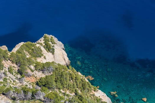 Wild west coast landscape of Mallorca,Spain. .