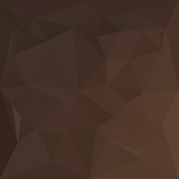 Low polygon style illustration of a dark puce brown abstract geometric background.