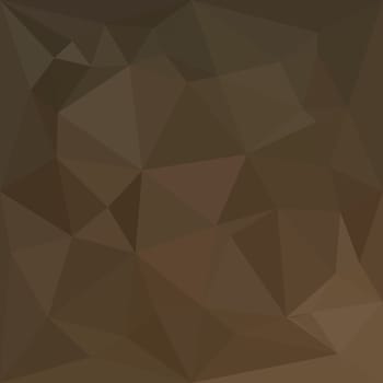 Low polygon style illustration of a blast off bronze abstract geometric background.