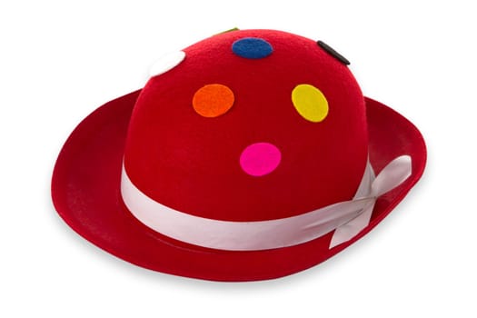 Funny hat exposed on white background