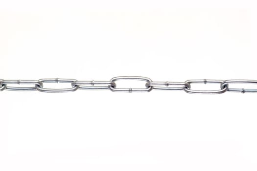 Chain cleared on white background