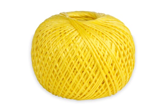 Yellow string optional on white background