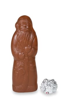 Santa Claus released on white background