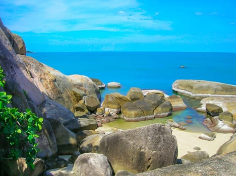 Grandfather rock and Grand mother rock, Lamai beach, Koh Samui