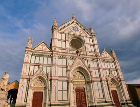 The Basilica di Santa Croce or Basilica of the Holy Cross - famous Franciscan church on Florence, Italy