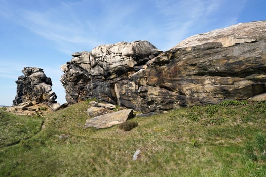 The Devil's Wall near Weddersleben in the Harz National Park