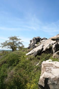 The Devil's Wall near Weddersleben in the Harz National Park