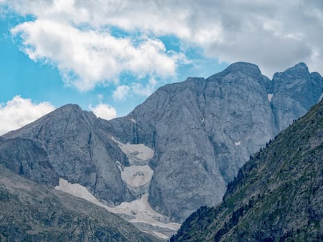 a mountain landscape in the Pyrenees, France