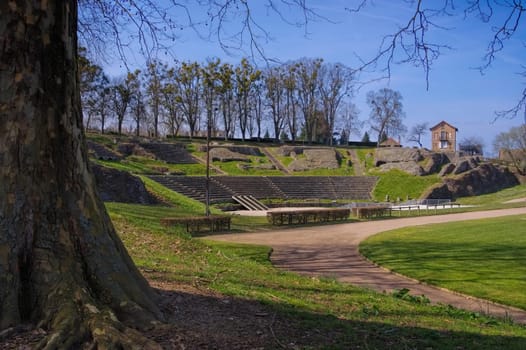 Autun Roman Theatre - Autun in France,the old roman theatre,Burgundy