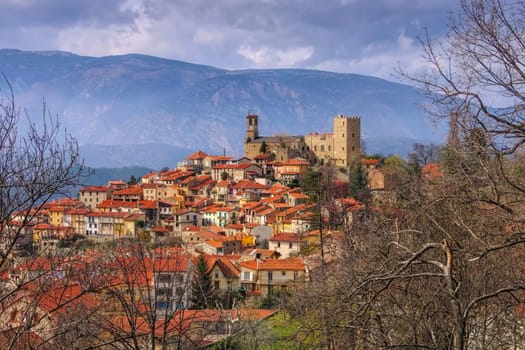 Vernet Les Bains in France,Pyrenees - Vernet les Bains in Cady valley,Pyrenees,Languedoc-Roussillon,France