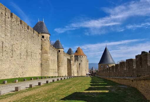 Cite von Carcassonne - Castle of Carcassonne in southern France