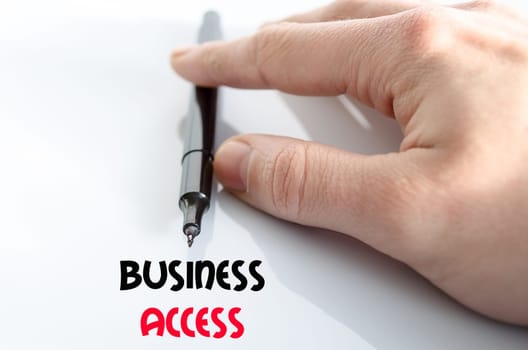 Business access text concept isolated over white background