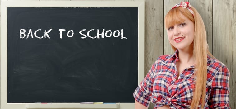 back to school, pretty teacher